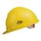 Allen Cooper Yellow Polymer Ratchet Type Safety Helmet with Chin Strap, SH722-Y