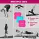 Strauss 24x10 inch Polyethylene Foam Pink Yoga Knee Pad Cushion, ST-1461