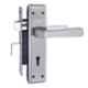 ATOM 7 inch Brass & Iron Chrome Plated Matt Finish Mortise Door Lock Set, MH-1002-KY-CPMATT