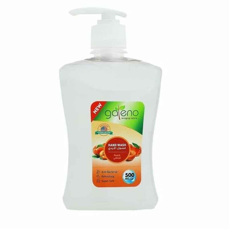 Galeno Anti-Bacterial Liquid Hand Wash, GAL0293, Peach, 500ml, 12 Pcs/Pack