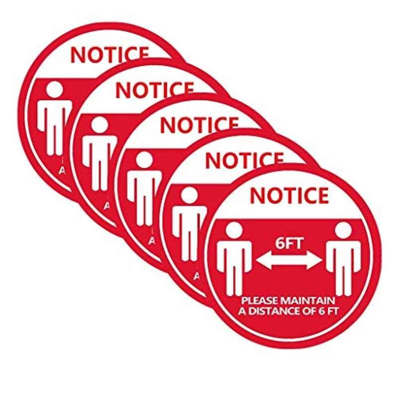 Lqw Home Floor Markers Floor Warning Stickers Please Keep Wait Here Stand Here Keep 6Ft In Between Distance Marker Floor Queue Stickers Keep Distance (Pack of 5)