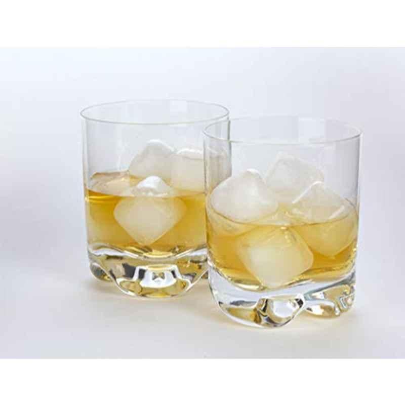 Kikkerland 804817 30 Pcs Plastic Clear Square Reusable Ice Cubes Set