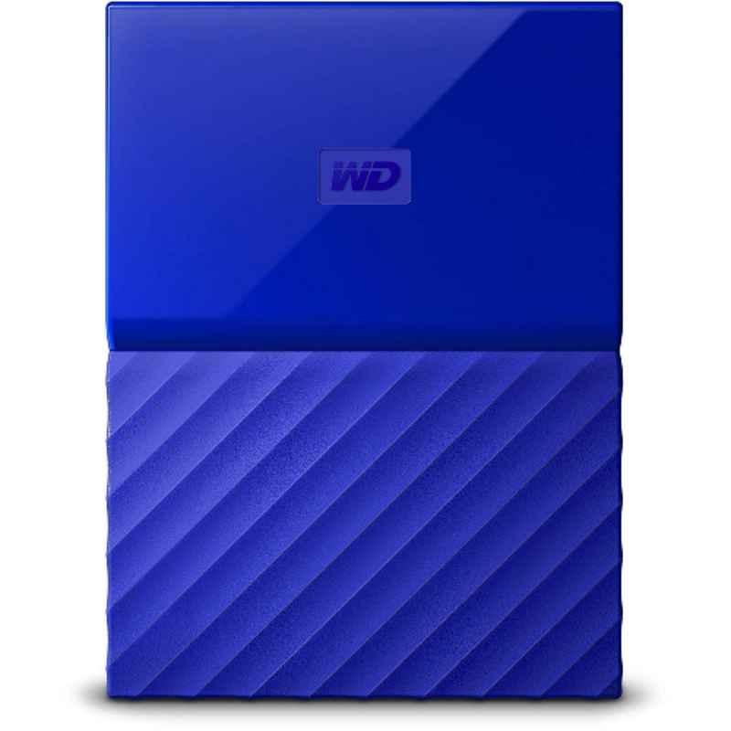 WD My Passport 2TB Blue USB 3.0 Portable External Hard Drive, WDBYFT0020BBL-WESN