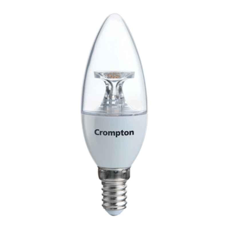 Crompton 2.5W E14 Cool Day Light LED Clear Lens Candle Lamp