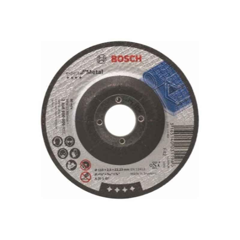 Bosch 115x2.5x22.2mm Metal Grey & Black Cutting Disc, 2608600005