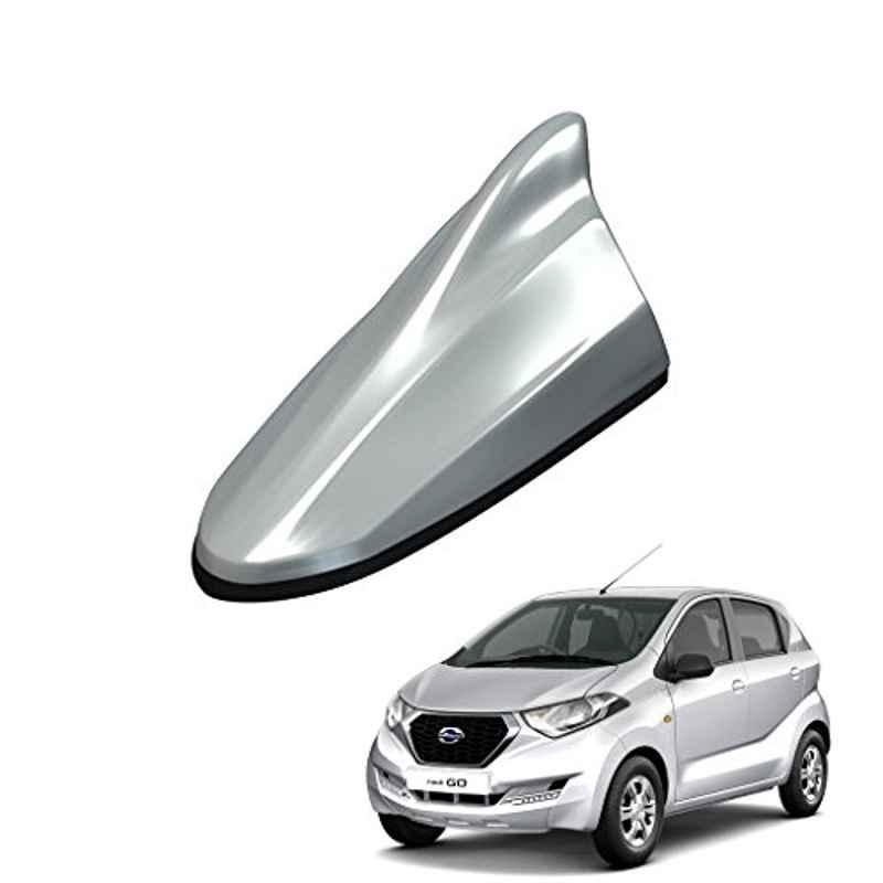 Kozdiko Silver Shark Fin Signal Receiver Antenna for Datsun Redi Go