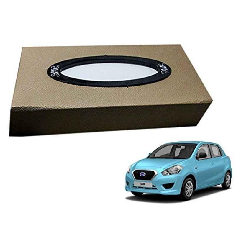 Kozdiko 200 Sheets 100 Pulls Beige Tissue Paper Box for Datsun Go, koz_35639