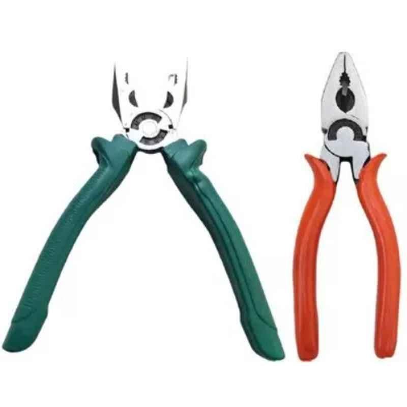Sky Blue 2 Pcs 7.8 inch Lineman Plier Combo, SBE_PLIER_COMBO_MOD_01256