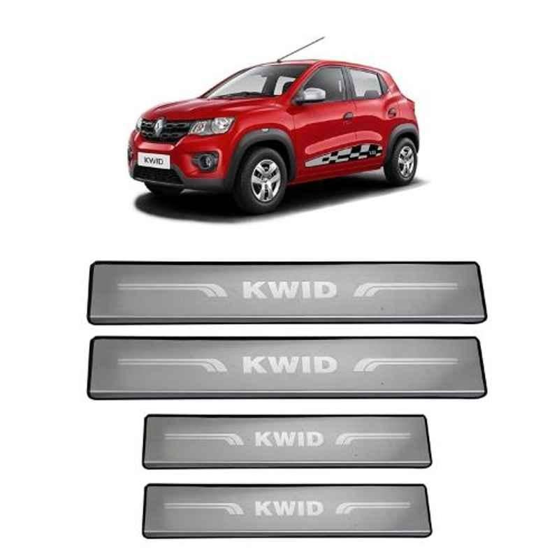 AutoPop 4 Pcs Non-LED Footstep Sill Plate Set for Renault Kwid, FSNLD_KWID