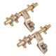 Smart Shophar 12 inch Brass Gold Silver Qeez Ganesha Aldrop, SHA14AL-QEEZ-GS12-P2 (Pack of 2)