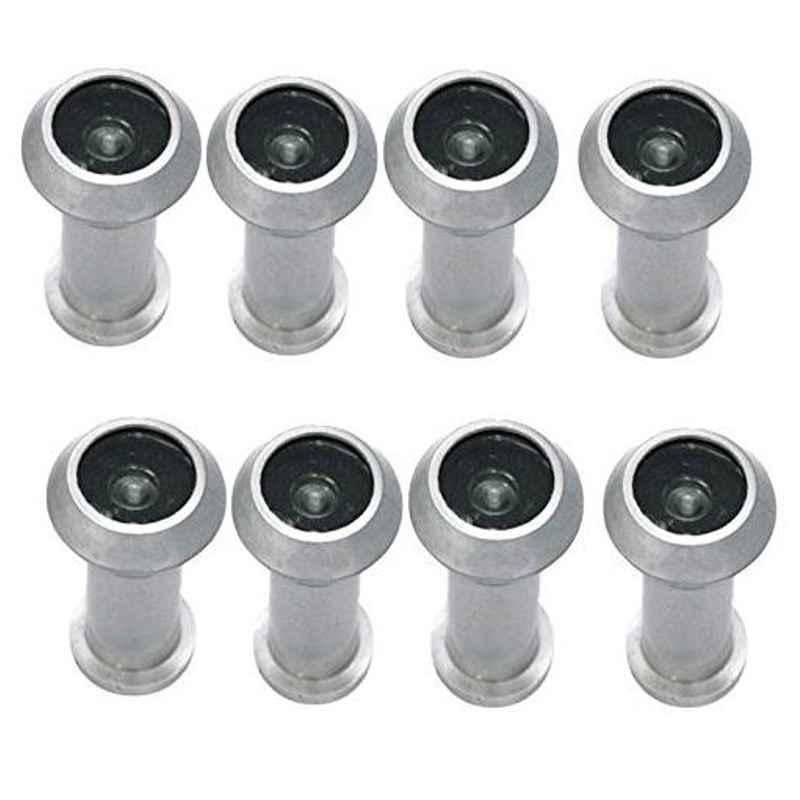 Smart Shophar 2 inch Zinc Alloy Silver Vista Light Weight Eye View, SHA20EV-VIST-LTSL02-P8 (Pack of 8)