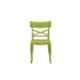 Supreme Cruz Wooden Looks Plastic Moss Green Chair without Arm (Pack of 2)