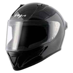 Vega Bolt ABS Black Motorcycle Helmet, Size: Medium