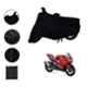 Riderscart Polyester Black Waterproof Two Wheeler Body Cover with Storage Bag for TVS Apache RR 310