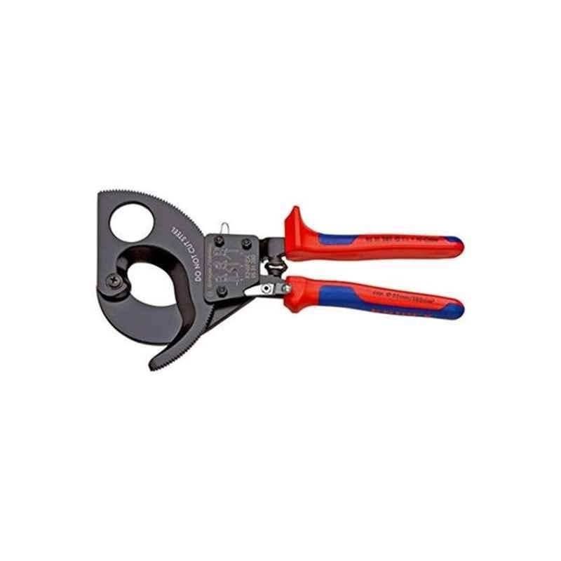 Knipex 280mm Plastic Red, Black & Blue Cable Cutter with Multi-Component Grip, 9531280