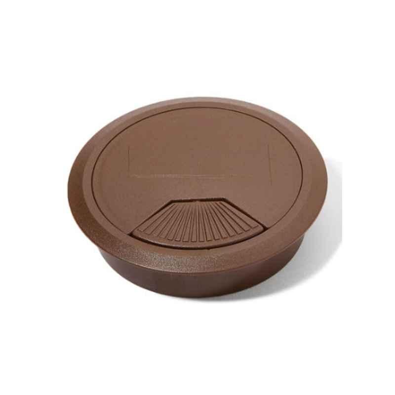 9x9x2cm Brown Cable Hole Cover for Table
