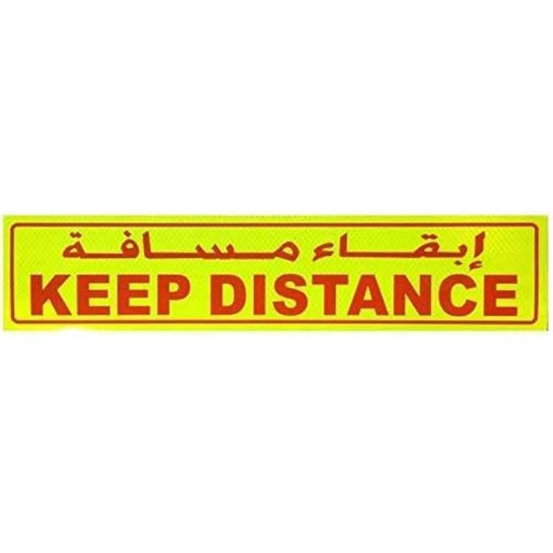 Abbasali 10x45cm Keep Distance Sign Sticker