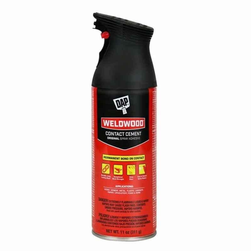 Dap Weldwood Contact Cement Spray, 00119, 11 Oz, Clear