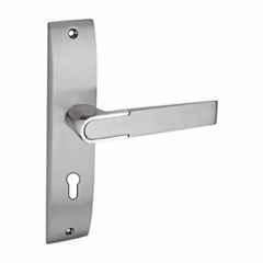 Harrison Tab 72x25x38mm Zinc S/C Finish Mortise Handle Set, 81608