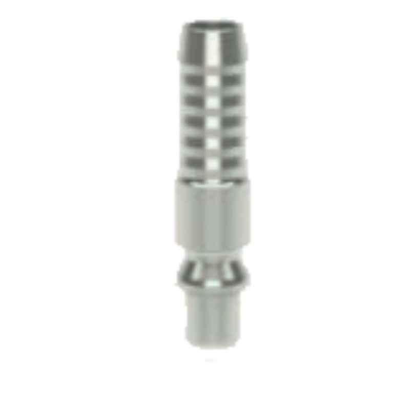 Ludecke ESOI13SS 13mm Single Shut-off Hose Barb Safety Self-Venting Coupling with Plug