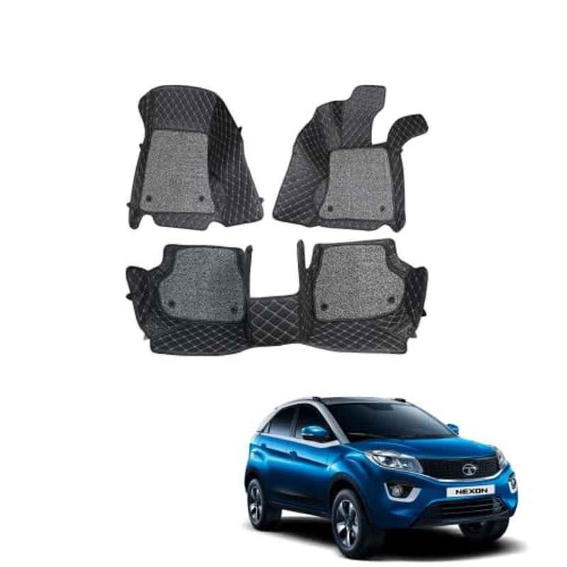 Kozdiko 7D Luxury Car Foot Mat Set for Tata Nexon, Kozdiko_59