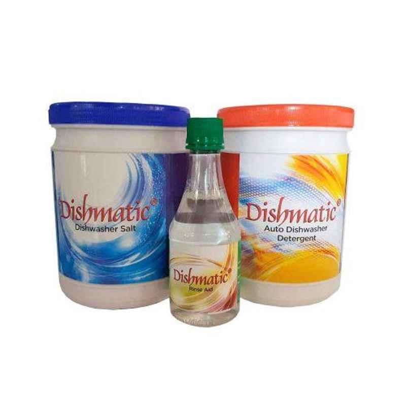 Dishmatic Dishwasher Detergent, Salt & Rinse Aid Combo
