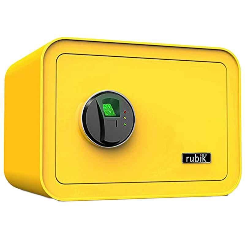 Rubik Alloy Steel Black Safe Box with Biometric Fingerprint Lock, RB25QC9