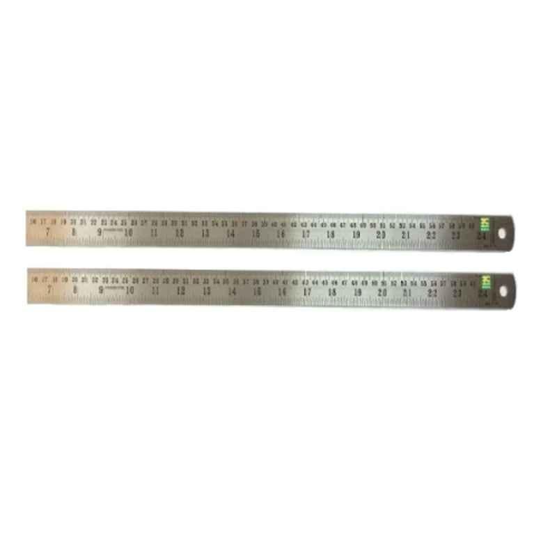 Lovely Kristeel 24 Inch Stainless Steel Scale/Ruler (Pack of 2)