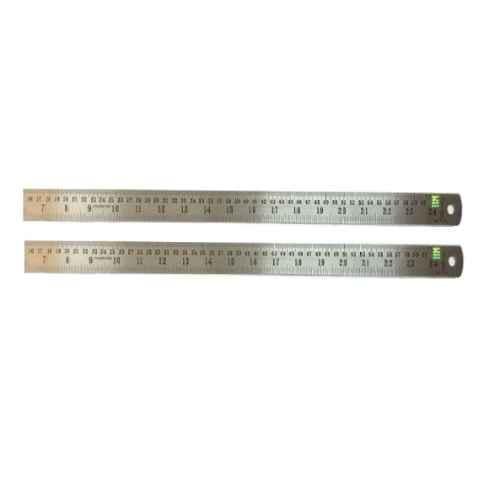 Steel Ruler 12 With CM Reading and Conversion Table on Back (In