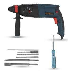 Walkers 1200W Forward & Reverse Rotation Hammer Impact Drill Machine with 5 Pcs SDS Plus Bit & Line Tester, WKCB356