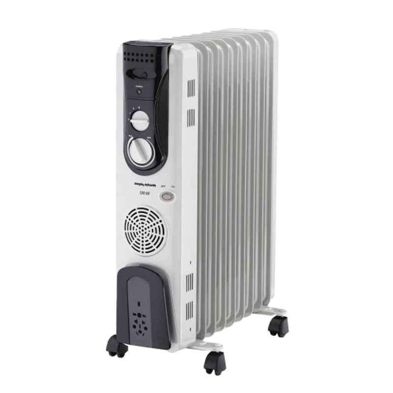 Morphy Richards 2400W 9 Fins Black Oil Filled Radiator Room Heater with 2 Years Warranty, 290013