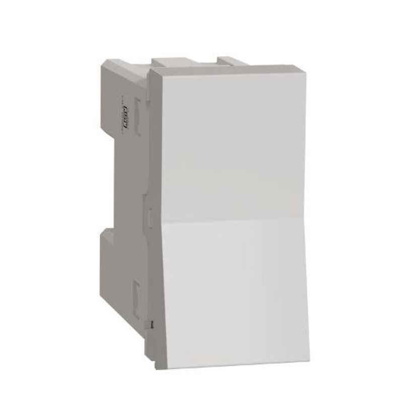 Schneider Unica Pure 10A 1 Module Polar White Intermediate Switch, UNS10SW1M_WE (Pack of 10)