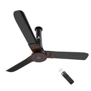 Atomberg Studio+ Earth Brown BLDC 5 Star BEE Rating Ceiling Fan with Remote Control & LED Lights, Sweep: 1200 mm (Pack of 3)