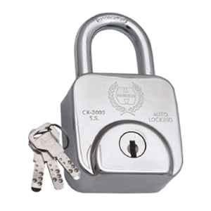 Harrison CX-3000 60mm Stainless Steel Padlock with 3 Computerised Keys, 0057