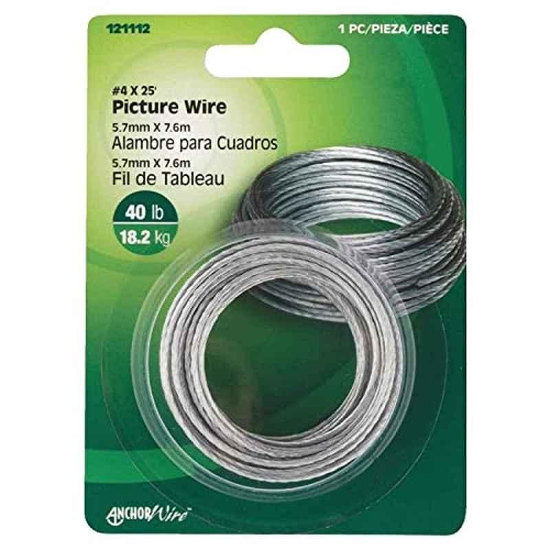 Hillman 25ft Silver Picture Hanging Wire