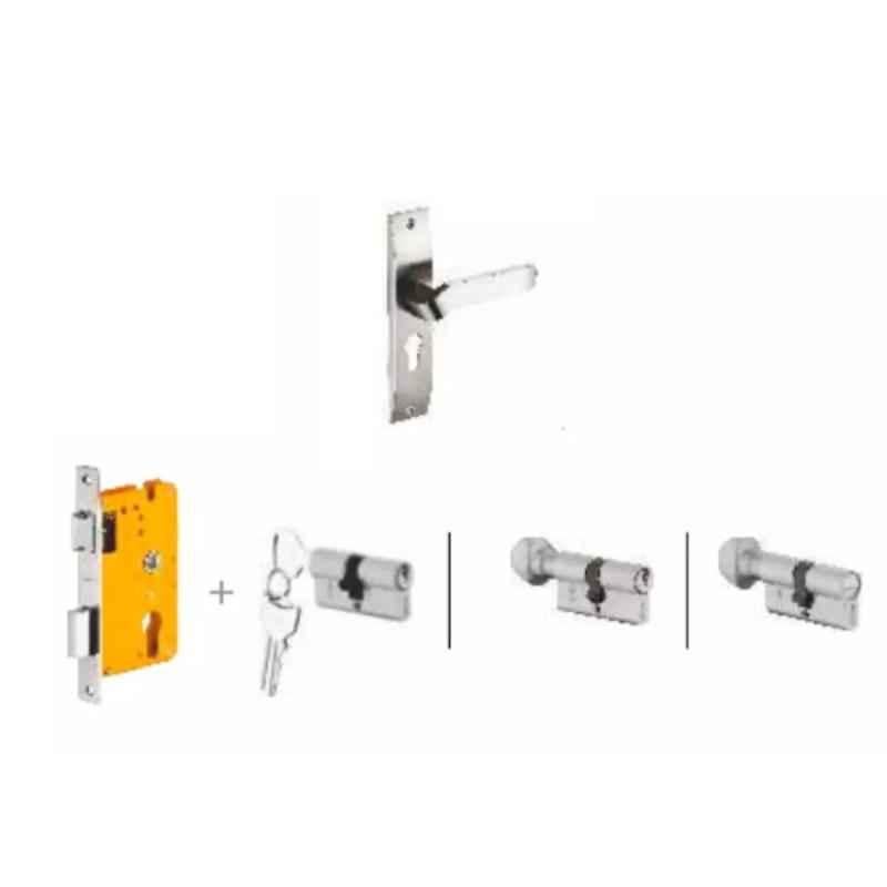 Dorset Hale HL HALE 190mm Stainless Steel Lock Set with KY Mortise Lever Lock (Pack of 2)