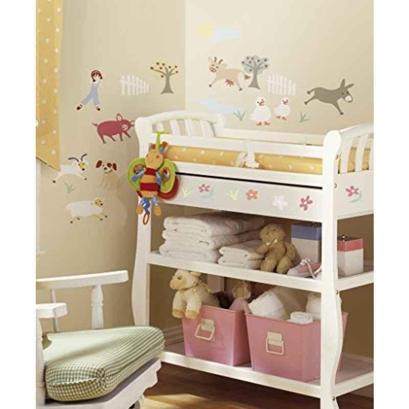 Asian Paints W071D4B5Y45 Nilaya Vinyl Gems Friends Farm Self Adhesive Wall Sticker, HPCA4153