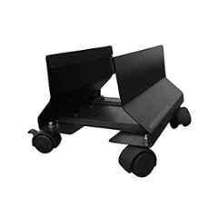 Galaxy 50kg Metal Black CPU Trolley with Castor Wheels (Pack of 4)
