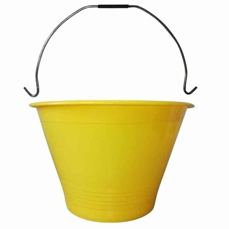Macoma BKT11 Plastic Yellow Heavy Duty Type A Bucket (Pack of 12)