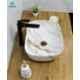 Bassino Art 45.5x38.5x17cm Ceramic Ivory Wash Basin, BTT-1080