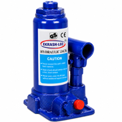 EKRASH-LEO 16 Ton Steel Blue Hydraulic Bottle Lifting Jack for Garage, Workshop & Roadside Emergency Use