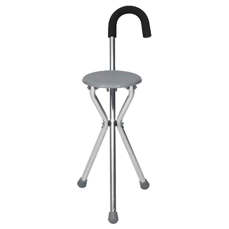 Smart Care SC911 L Metal Walking Stick with Stool, WC25