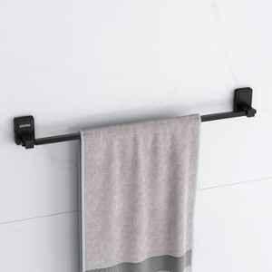 Plantex 304 Garde Stainless Steel 24 inch Towel Bar for Bathroom/Towel Stand/Single Towel Rod/Bathroom Accessories Darcy (Black)