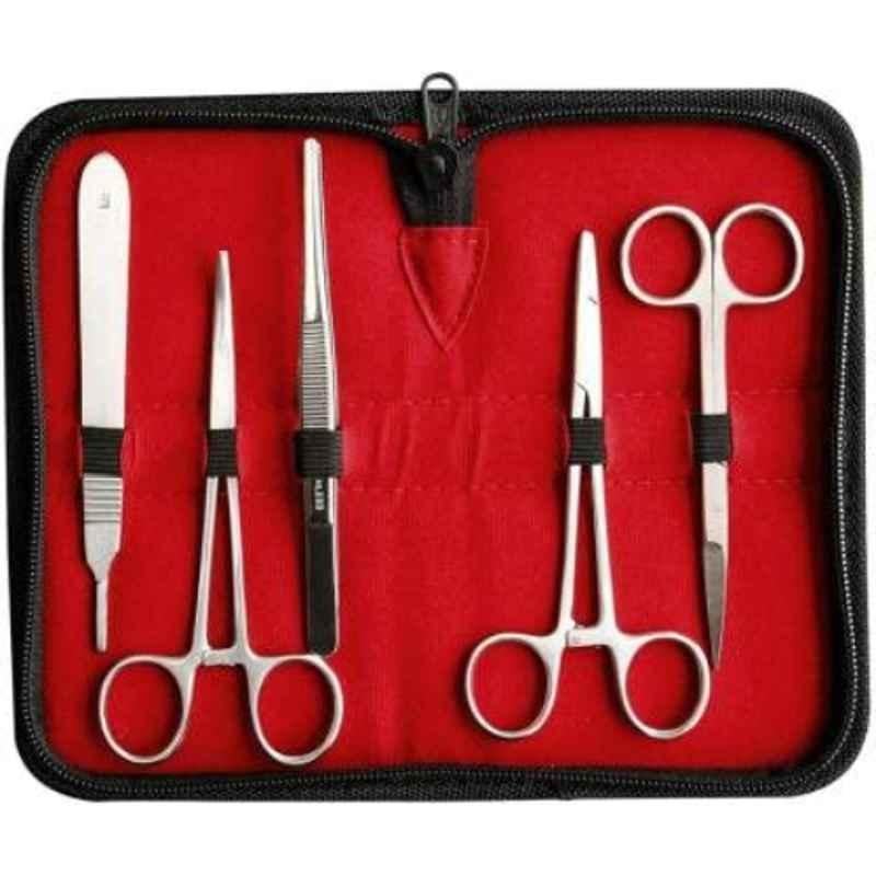 Forgesy 5 Pcs Stainless Steel Dissection Kit with Pouch, NEW211