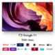 Sony Bravia 50 inch 4K Ultra HD Black Smart LED Google TV with Alexa Compatibility, KD-50X80K