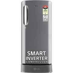 LG 185 Litre 5 Star Shiny Steel Direct Cool Single Door Refrigerator, GLD1936YAPZ.APZZEBN