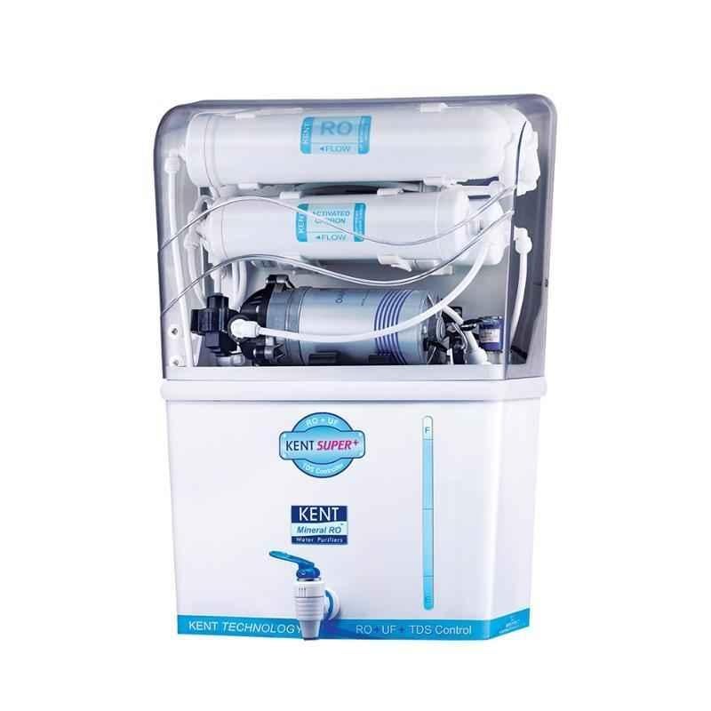 Kent Super Plus 60W 8L RO+UF Wall Mountable Controller Water Purifier, 11005