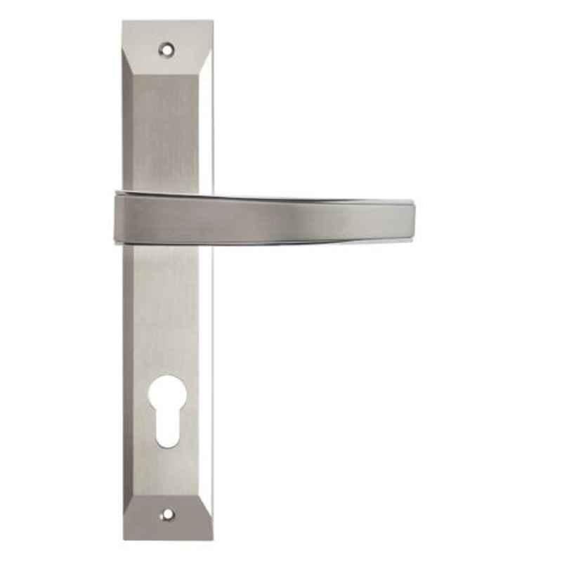 Godrej NEH 06 240mm 2C Satin Steel Door Handle with Lock Set, 7114