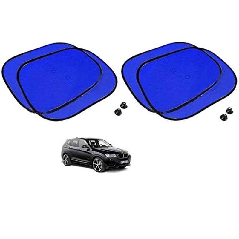 Kozdiko 4 Pcs Blue Chipkoo Car Window Sunshade Curtain Set for BMW X3, koz_83004