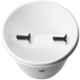 Gardens Need 30x30x26cm 12 inch White Railing Pot with Lock Set, (Pack of 3)